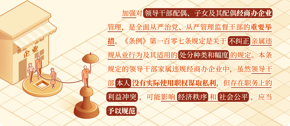 【黨紀(jì)學(xué)習(xí)】對配偶、子女及其配偶違規(guī)從業(yè)行為，黨員干部應(yīng)當(dāng)予以糾正